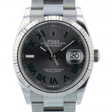 Gents Rolex DateJust 36 126234 Steel case with Wimbledon dial