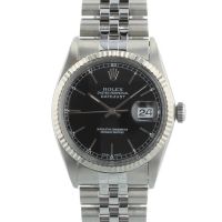 Gents Rolex DateJust 36 16014 Steel case with Black dial