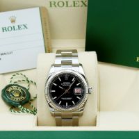 Gents Rolex Datejust 116234 Stainless Steel case with Black dial