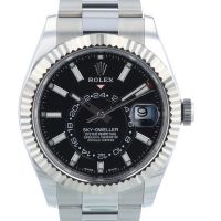 Gents Rolex Sky Dweller 326934 Stainless Steel case with Black dial