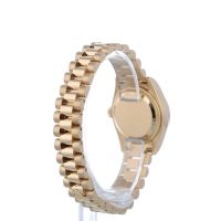 Ladies Rolex Datejust 179165 18ct Rose Gold case with Pink Diamond Set dial