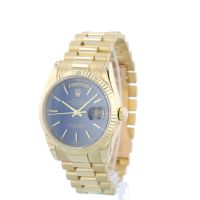 Gents Rolex Day Date 118238 18 CT case with Blue dial
