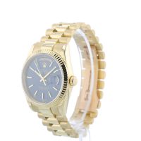 Gents Rolex Day Date 118238 18 CT case with Blue dial