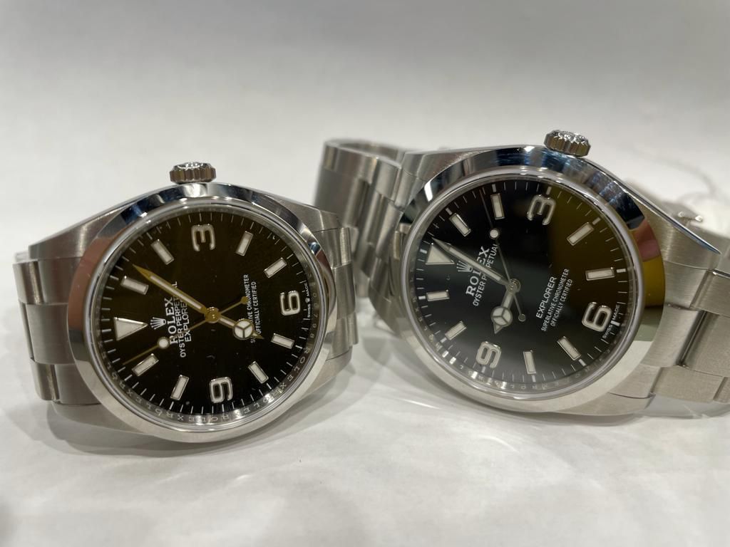 Rolex Explorer 36mm and 39mm models