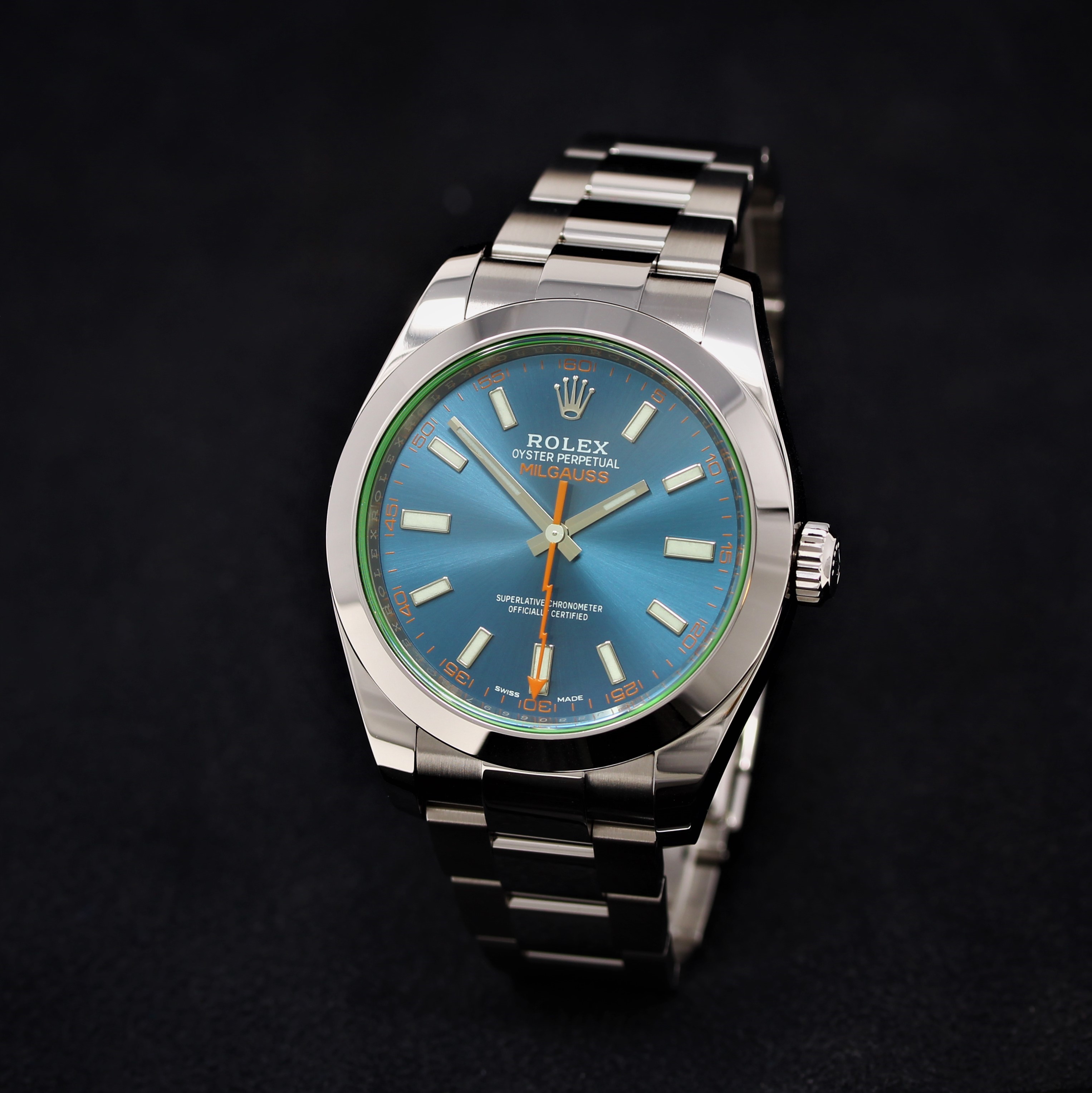 Rolex Milgauss Green Glass