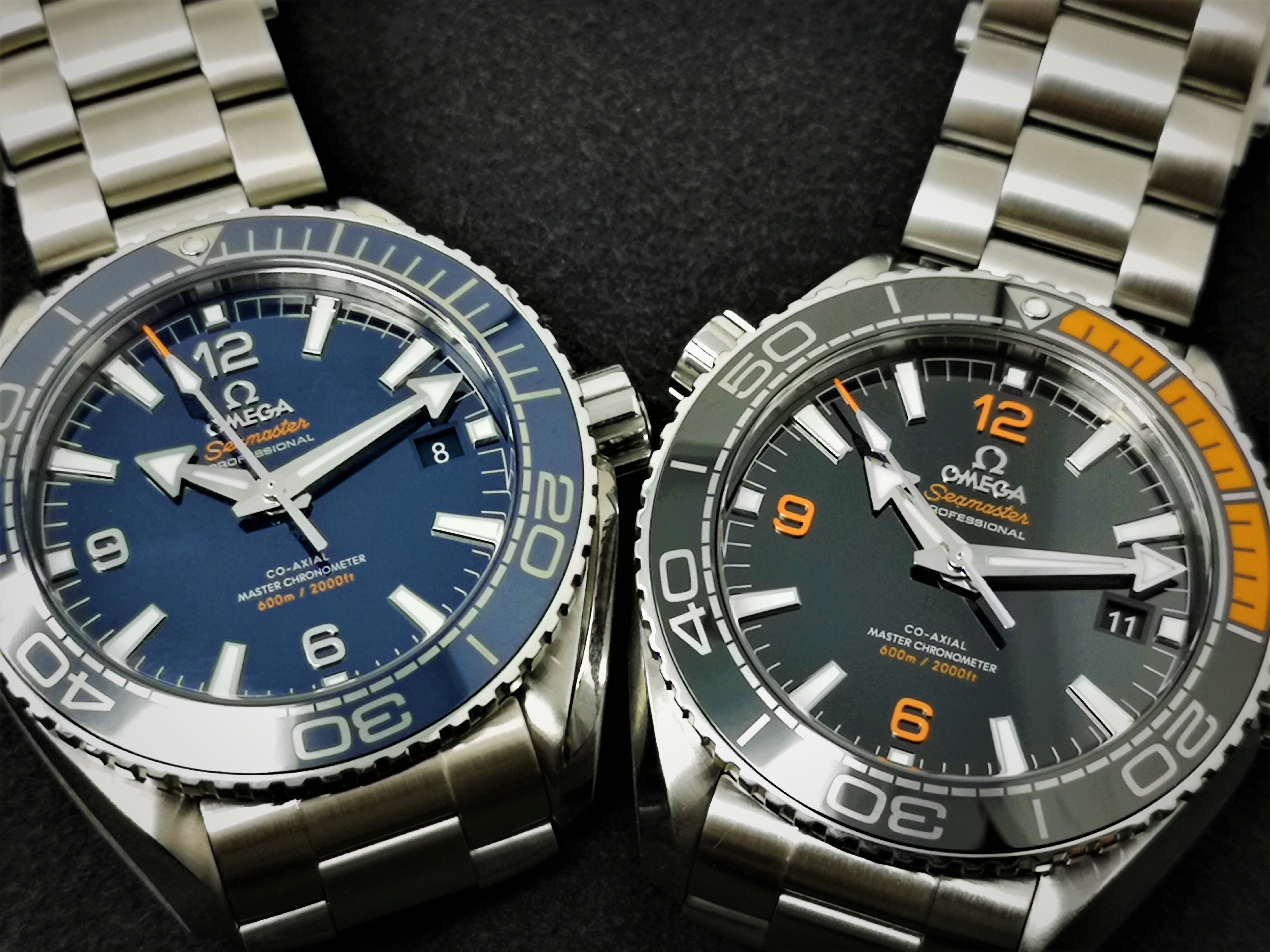 Omega Seamaster Black Dial and Blue Dial